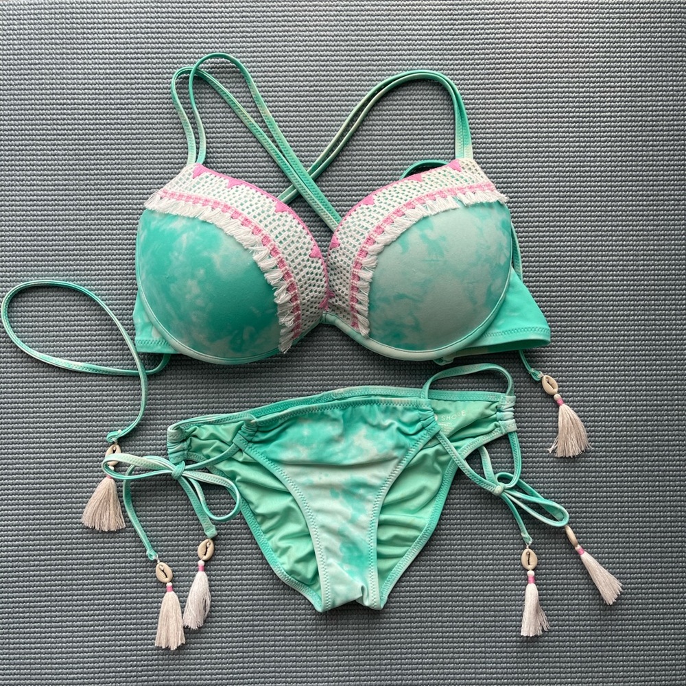 Tie-Dye Shade & Shore Underwire Bikini Set